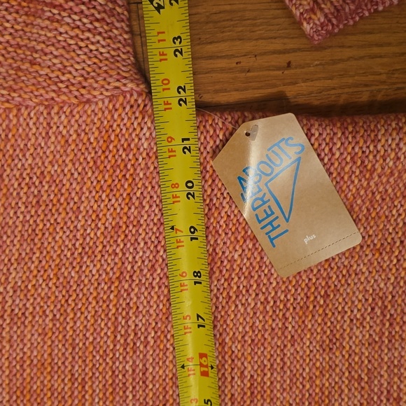 THEREABOUTS BRAND GIRLS PLUS SIZE CORAL PINK SWEATER SIZE 3XL 22.5 PLUS - Picture 10 of 16